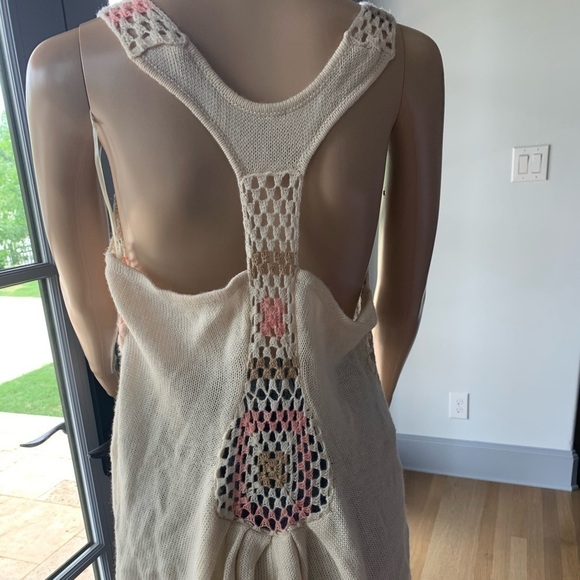 Free People Sequined Crochet Racerback Tank Knit - Picture 5 of 12